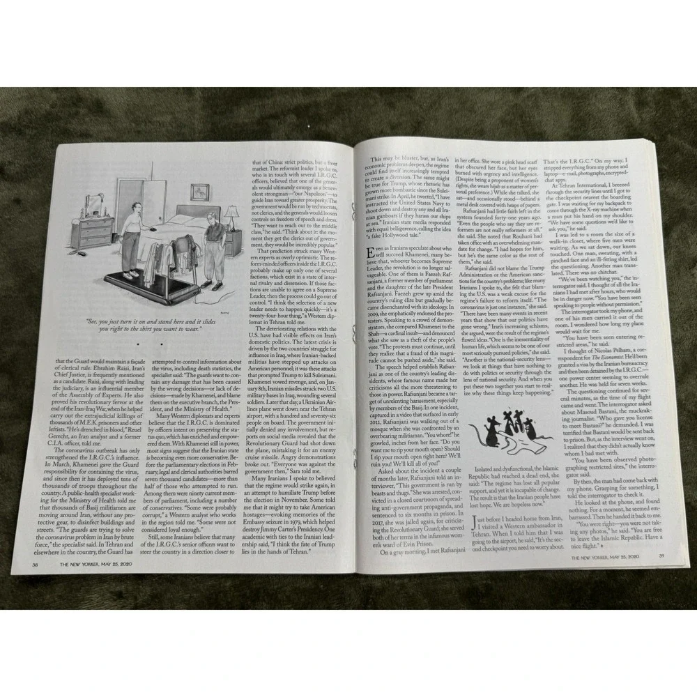 The New Yorker Magazine May 25 2020‎ Donald Trump COVID Cover Barry Blitt Art